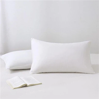 Praný jednobarevný bavlněný povlak na polštář