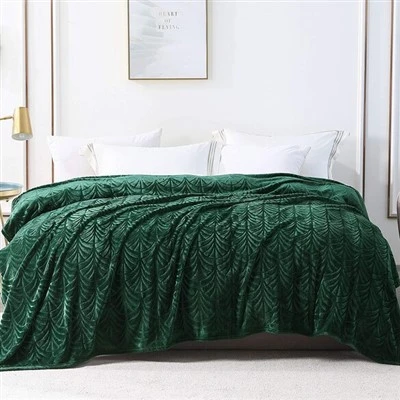 Útulná deka Green Sherpa Coral