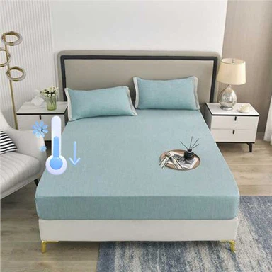 Jednobarevný letní přehoz na postel Ice Silk Tencel